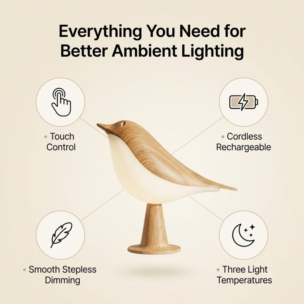 SOLVANIA™ Touch Bird Night Light
